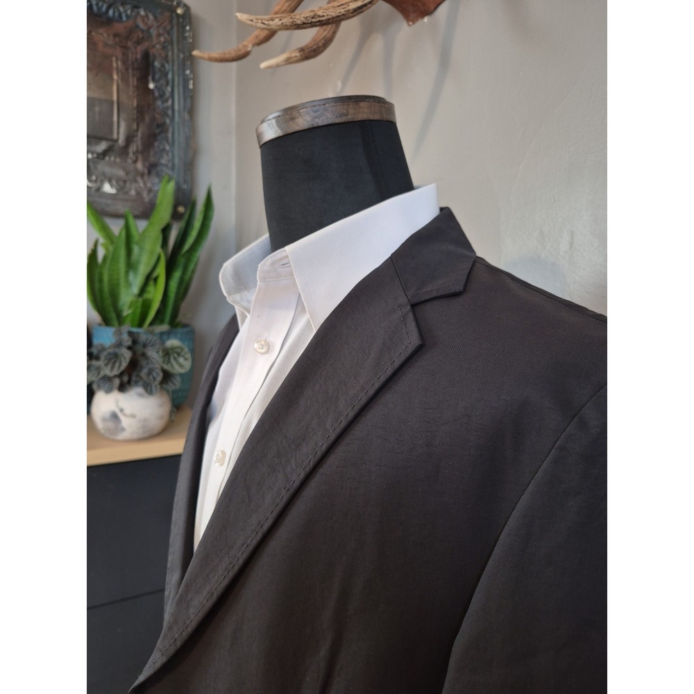 Material London Mens Waterproof Sports Coat 42R Black 2 Button Jacket L